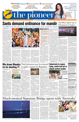 Sants Demand Ordinance for Mandir