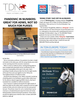 Pandemic in Numbers: Great for Adws, Not So Much For
