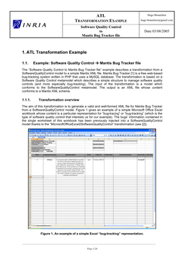 ATL 1. ATL Transformation Example