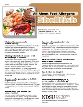 All About Food Allergens: Shellfish (FN1832)