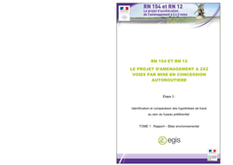 Rn 154 Et Rn 12 Le Projet D'amenagement a 2X2 Voies Par