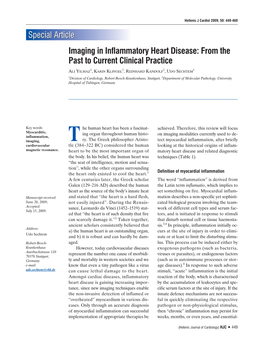 Imaging in Inflammatory Heart Disease