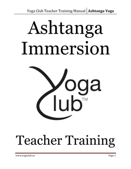 Ashtanga Yoga