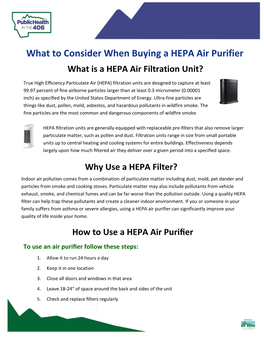 Guide to Buying a HEPA Air Purifier