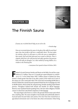 The Finnish Sauna