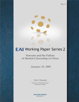 Veterans and the Failure of Martial Citizenship in China∗T