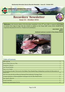 Recorders' Newsletter