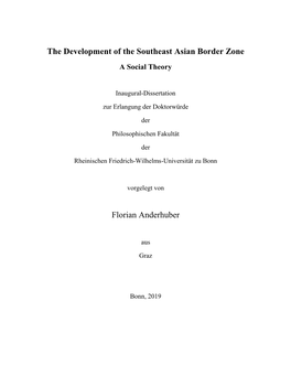 The Development of the Southeast Asian-Chinese Border Zone