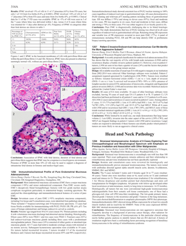 Head and Neck Pathology