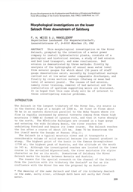 Morphological Investigations on the Lower Salzach River Downstream of Salzburg