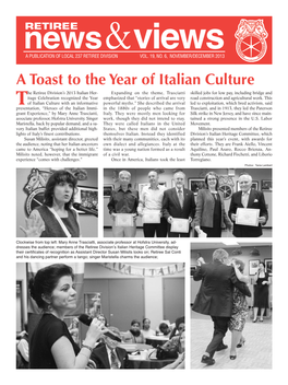 A Toast to the Year of Italian Culture