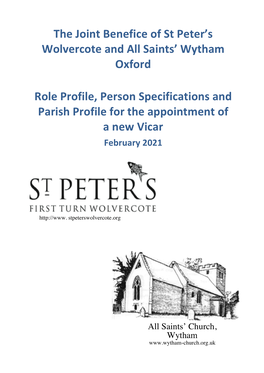 The Joint Benefice of St Peter's Wolvercote and All Saints' Wytham