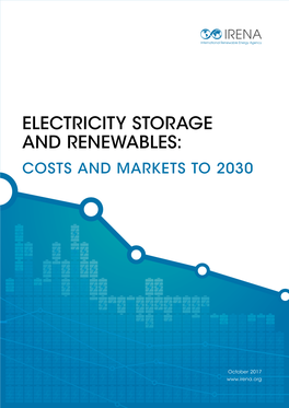 Electricity Storage and Renewables: Costs and Markets to 2030