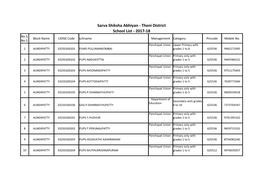 School List - 2017-18 No.S