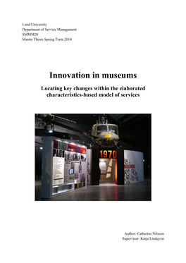 Innovation in Museums