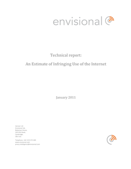 Technical Report: an Estimate of Infringing Use of the Internet