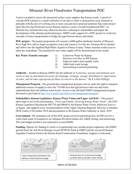 Missouri Floodwater Transfer POC View