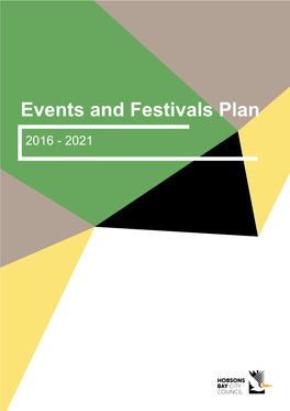 Events and Festivals Plan