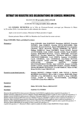 Rapport D'activité 2009 De Clermont Communauté