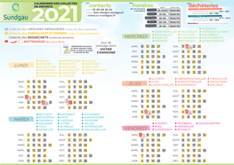 Calendrier Collectes 2021