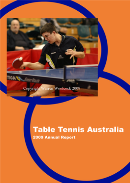 Table Tennis Australia 2009 Annual Report