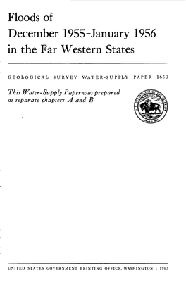 Floods of December 1955-January 1956 in the Far Western States