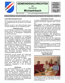 Gemeindezeitung 2005