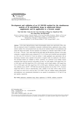 Development and Validation of an LC-MS/MS Method for The