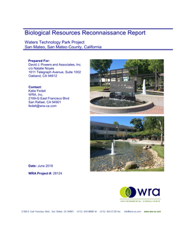 Biological Resources Reconnaissance Report