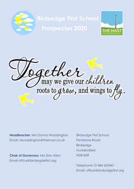 Birdsedge First School Prospectus 2020