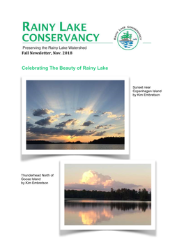 Celebrating the Beauty of Rainy Lake