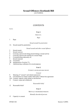 Sexual Offences (Scotland) Bill [AS PASSED]