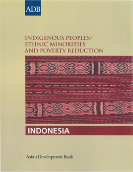 Indigenous Peoples/Ethnic Minorities and Poverty Reduction: Indonesia