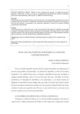 Música Compuesta Por Mujeres, Actas 2009