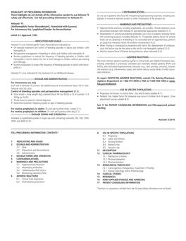 See Full Prescribing Information for Helixate FS