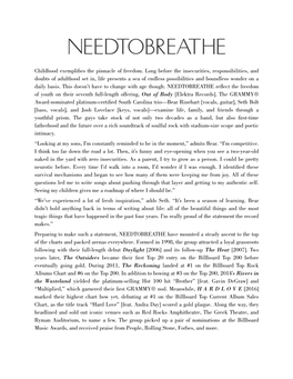 NEEDTOBREATHE out of Body Bio and Boiler