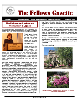 The Fellows Gazette