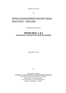 Office Management(Secretarial