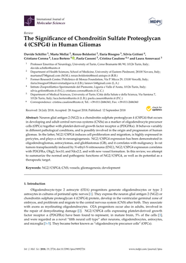 The Significance of Chondroitin Sulfate