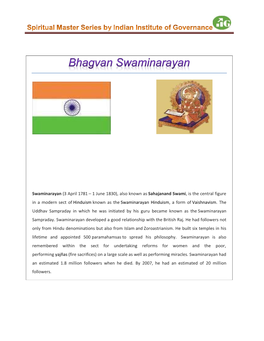 Bhagvan Swaminarayan
