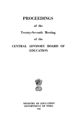 Proceedings of the Twenty-Seventh Meeting of the CABE.Pdf