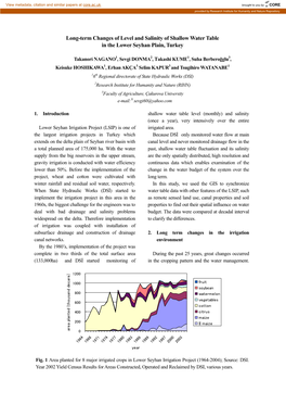 Long-Term Changes of Level and Salinity of Shallow Water Table in the Lower Seyhan Plain, Turkey