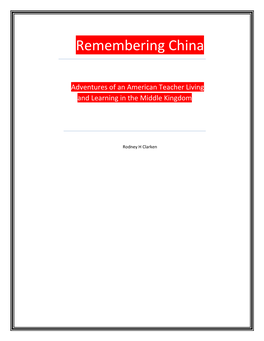 Remembering China