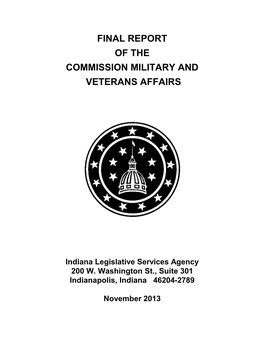 Final Report of the Commission Military and Veterans Affairs