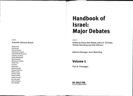 Handbook of Israel: Major Debates