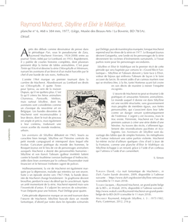 Raymond Macherot, Sibylline Et Elixir Le Maléfique