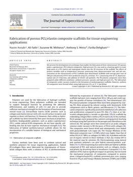 Fabrication of Porous PCL/Elastin Composite Scaffolds for Tissue Engineering Applications