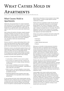 What Causes Mold in Apartments 24 July, 2015 | Created Using PDF Newspaper from Fivefilters.Org