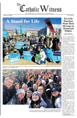 A Stand for Life Want Their Message to Transcend Politics by Kurt Jensen Catholic News Service