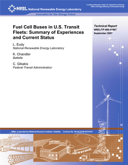 Fuel Cell Buses in US Transit Fleets